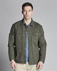 OVER SHIRT HERRINGBONE G/D MIL.GREEN