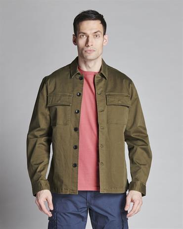 2 PKT JACKET TWILL STRETCH G/D MIL.GREEN