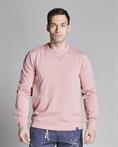 ROUND NECK FLEECE COTTON L/S G/D PINK