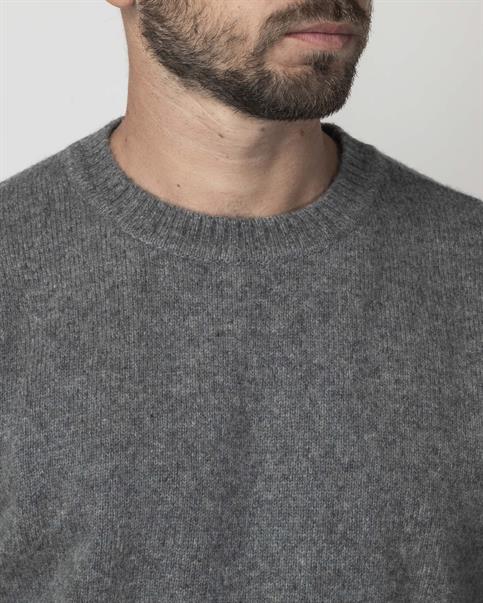 ROUND NECK 80%WOOL/20%NYLON GREY MEL.