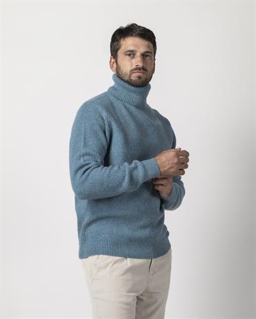 TURTLENECK 80%WOOL/20%NYLON SKY