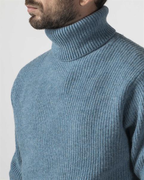 TURTLENECK 80%WOOL/20%NYLON SKY