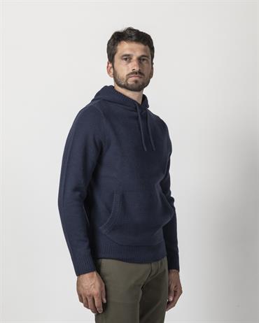 HOODIE 80%WOOL/20%NYLON NAVY