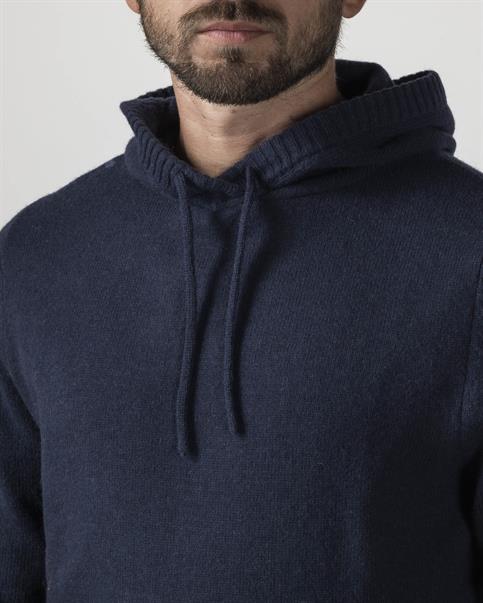 HOODIE 80%WOOL/20%NYLON NAVY