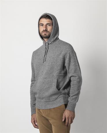 HOODIE 80%WOOL/20%NYLON GREY