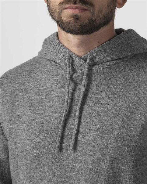 HOODIE 80%WOOL/20%NYLON GREY