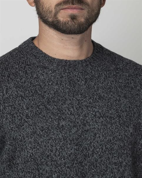 ROUND NECK 70%WOOL/25%NYL/5%ALTRO GREY