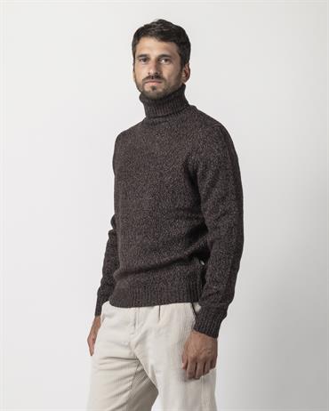 TURTLENECK 70%WOOL/25%NYL/5%ALTRO BROWN