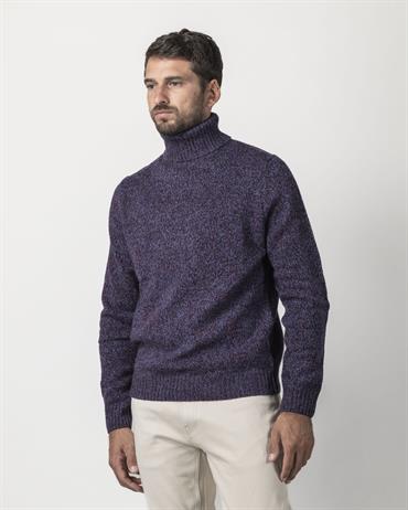 TURTLENECK 70%WOOL/25%NYL/5%ALTRO PURPLE