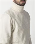 TURTLENECK 80%WOOL/20%NYLON OFF WHITE