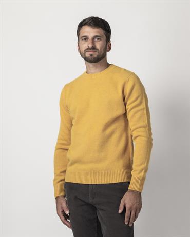 ROUND NECK 80%WOOL/20%NYLON YELLOW