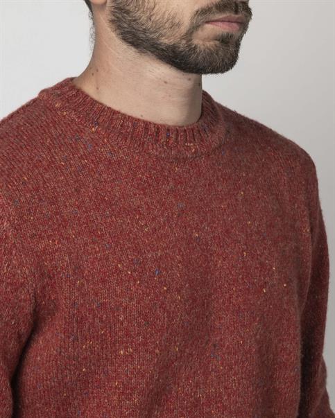 ROUND NECK 50%WOOL/50%NYLON NAPS RUST