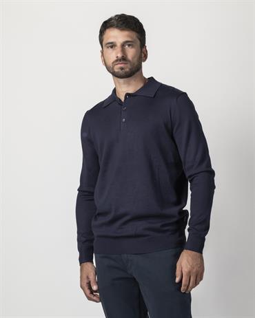 POLO 80%VISCOSE/20%POLY NAVY