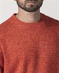 ROUND NECK 70%WOOL/25%NYL/5%ALTRO ORANGE