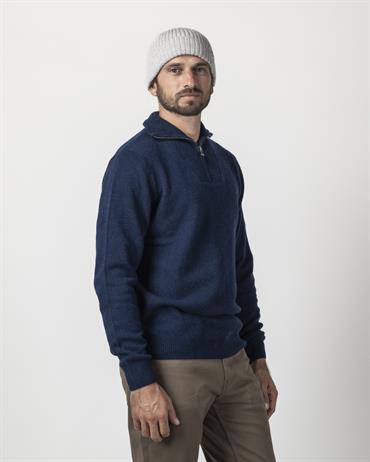 TURTLENECK 80%WOOL/20%NYLON NAVY