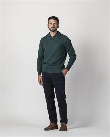 TURTLENECK 80%WOOL/20%NYLON DK.GREEN