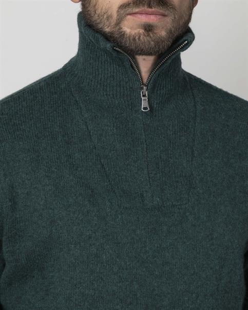 TURTLENECK 80%WOOL/20%NYLON DK.GREEN