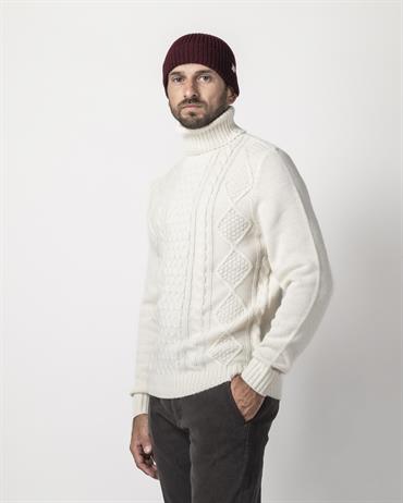 TURTLENECK 50%WOOL/50%NYLON OFF WHITE