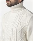 TURTLENECK 50%WOOL/50%NYLON OFF WHITE