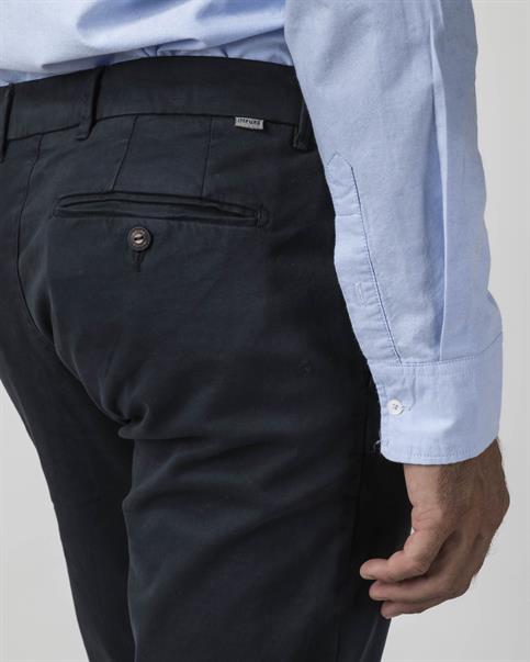 CHINO LONG SLIM TWILL STRETCH G/D NAVY