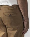 CHINO LONG CROPPED TWILL STRETCH G/D OCRA