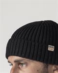 CAP MIXED WOOL BLACK