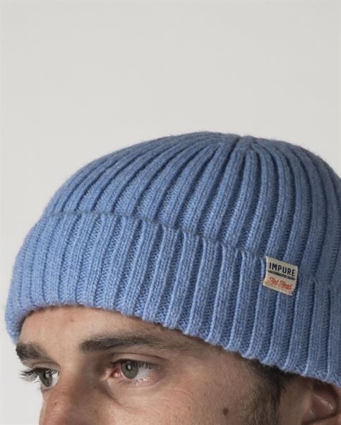 CAP MIXED WOOL BLUE