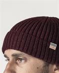 CAP MIXED WOOL BORDEAUX