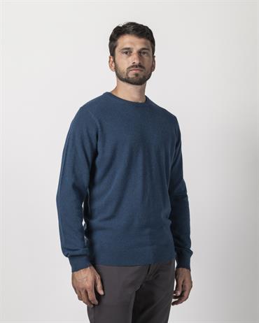 ROUND NECK 25%VISC/25%POLYAM/45%E.F.MERINO/5%CASH NAVY