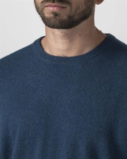 ROUND NECK 25%VISC/25%POLYAM/45%E.F.MERINO/5%CASH NAVY