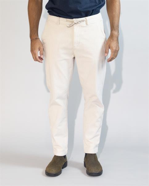 CHINO LONG SLIM CORDUROY FRENCH G/D ECRU