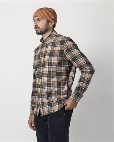 BTN DOWN L/S FLANNEL ORANGE CHECK