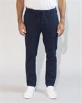 CHINO LONG SLIM MIXED WOOL Y/D NAVY STRIPE