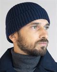 CAP MIXED WOOL NAVY