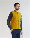 GILET BOILED WOOL OCRA