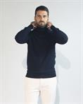 TURTLENECK 25%VISC/25%POLYAM/45%E.F.MERINO/5%CASH NAVY