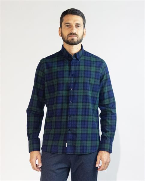 BTN DOWN L/S FLANNEL GREEN CHECK