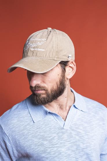 CAP LOVE COTTON STONE WASH BEIGE