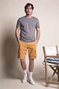 CARGO SHORT COMF. TWILL STRETCH G/D DK.YELLOW