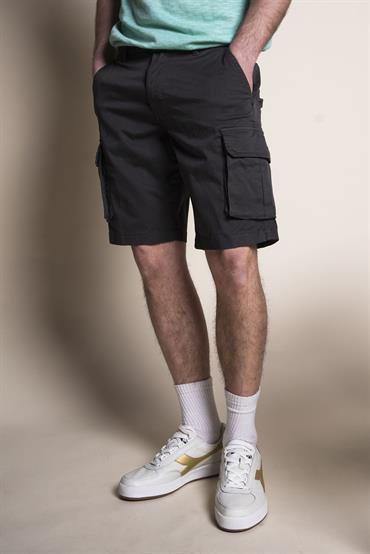 CARGO SHORT COMF. TWILL STRETCH G/D C.ROCK