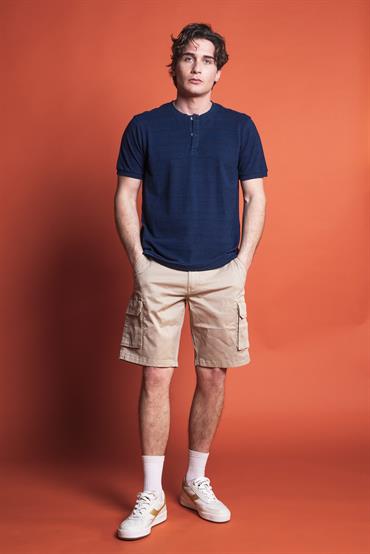 CARGO SHORT COMF. TWILL STRETCH G/D DESERT