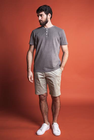 CHINO SHORT COMF.TWILL STRETCH G/D ACQUA