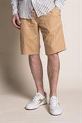 CHINO SHORT COMF. ELASTIC MIX LINEN G/D BEIGE