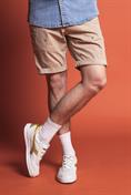 CHINO SHORT COMF.TWILL STRETCH G/D EMBR. SUMMER BEIGE