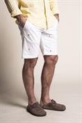 CHINO SHORT COMF.TWILL STRETCH G/D EMBR. NAUTICAL WHITE