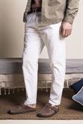 CHINO LONG COMF.PINCES POPE.CANVAS G/D WHITE