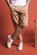 CHINO LONG COMF.PINCES POPE.CANVAS G/D  BEIGE