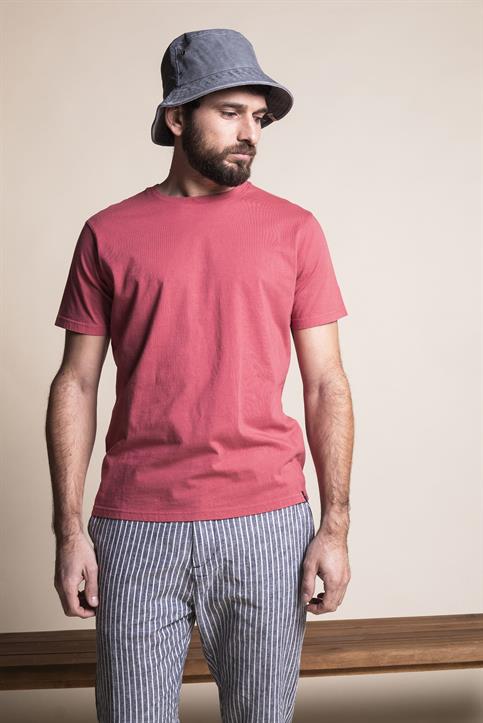 T-SHIRT COTTON S/S G/D RED