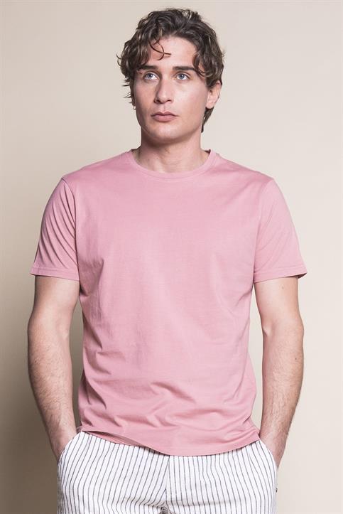 T-SHIRT COTTON S/S G/D PINK