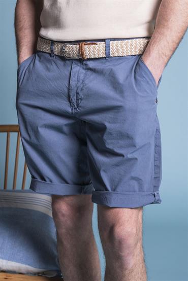 CHINO SHORT COMF.POPELINE G/D DUST